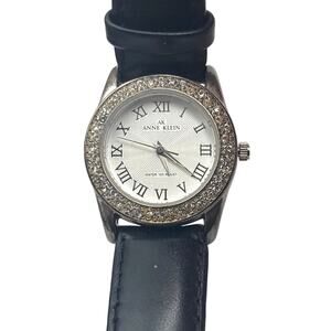 VTG Anne Klein 10/8209 Women's Watch 29mm - Fresh Battery -Leather Band WR 100ft